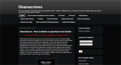 Desktop Screenshot of obamacrimes.com